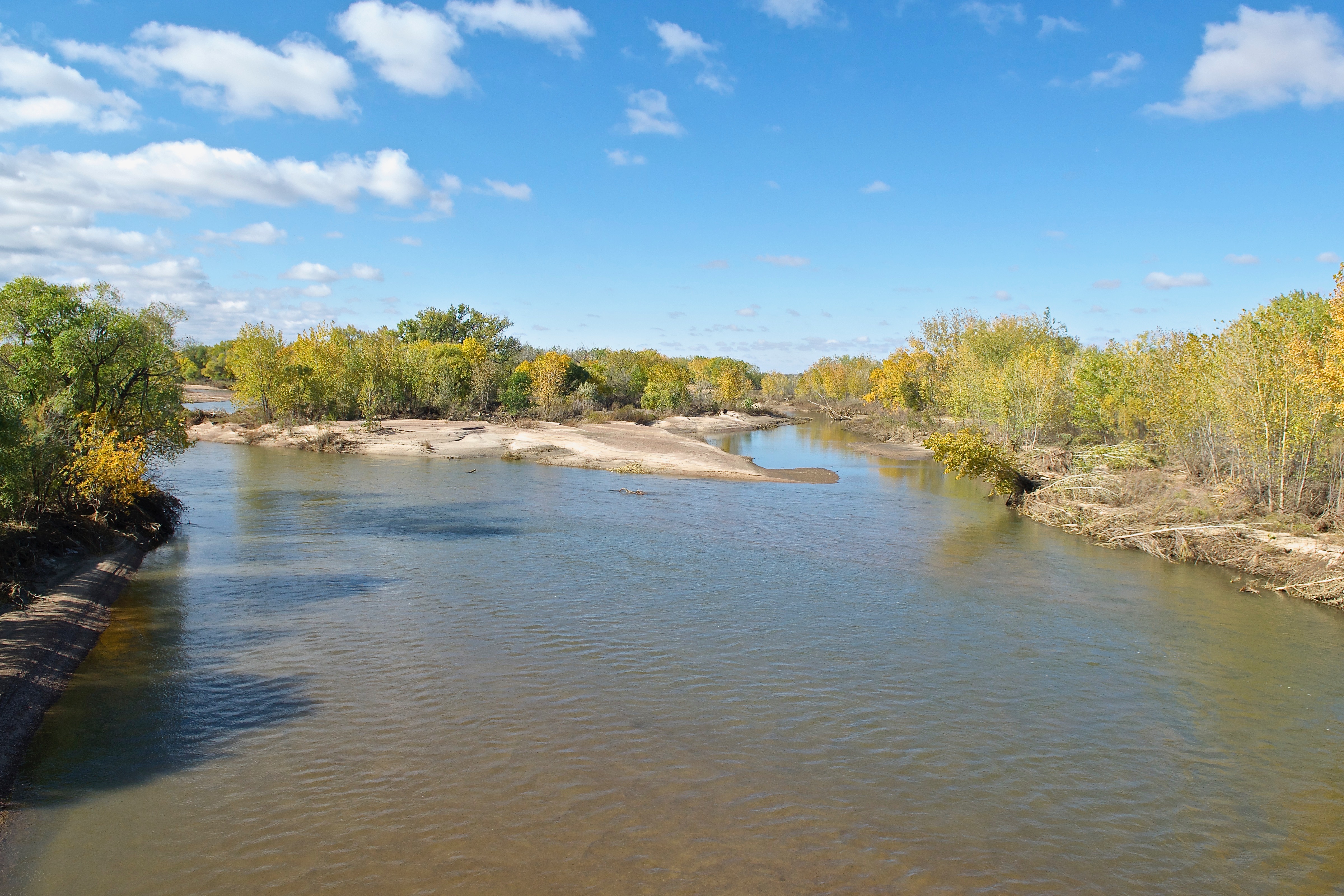 Upstream Platte at Atwood Bridge (288 cfs) (10-15-13)